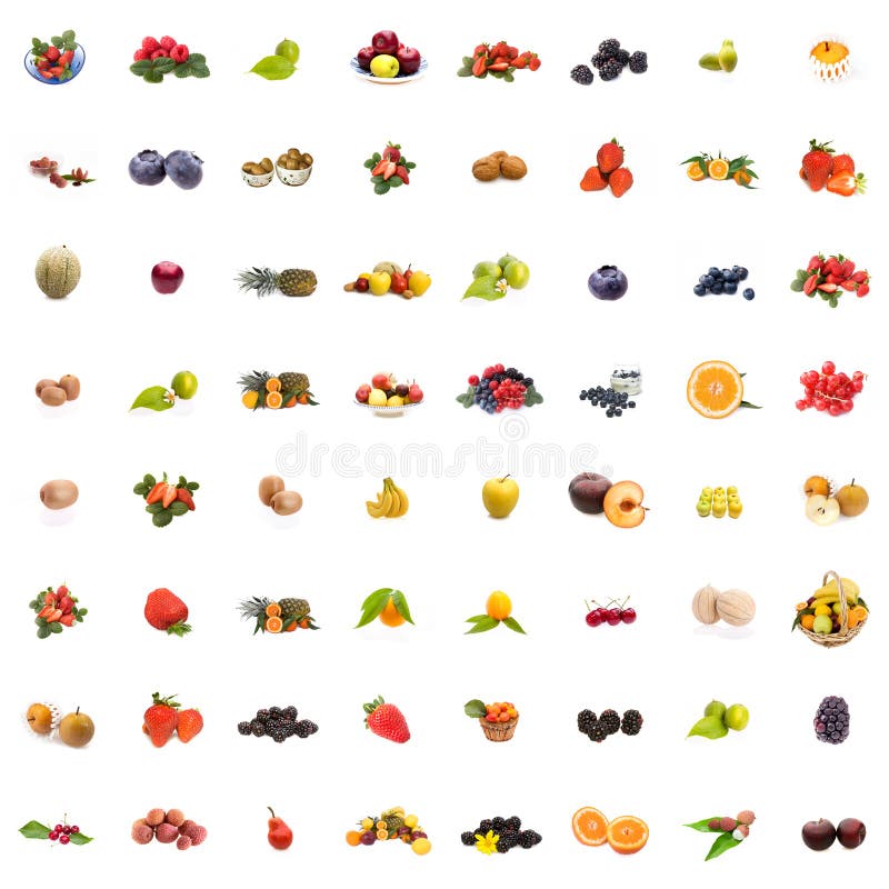 Colagem de Frutas fotografia de stock royalty free