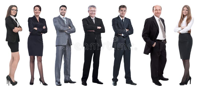 Colagem de uma variedade de executivos que est?o em seguido fotografia de stock royalty free Colagem de uma variedade de executivos que est?o em seguido fotografia de stock royalty free