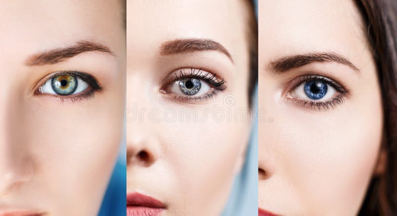 Colagem dos olhos coloridos imagem de stock Colagem dos olhos coloridos imagem de stock