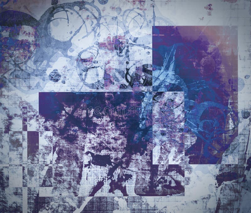 Colagem textured sumário dos meios mistos do Grunge, arte