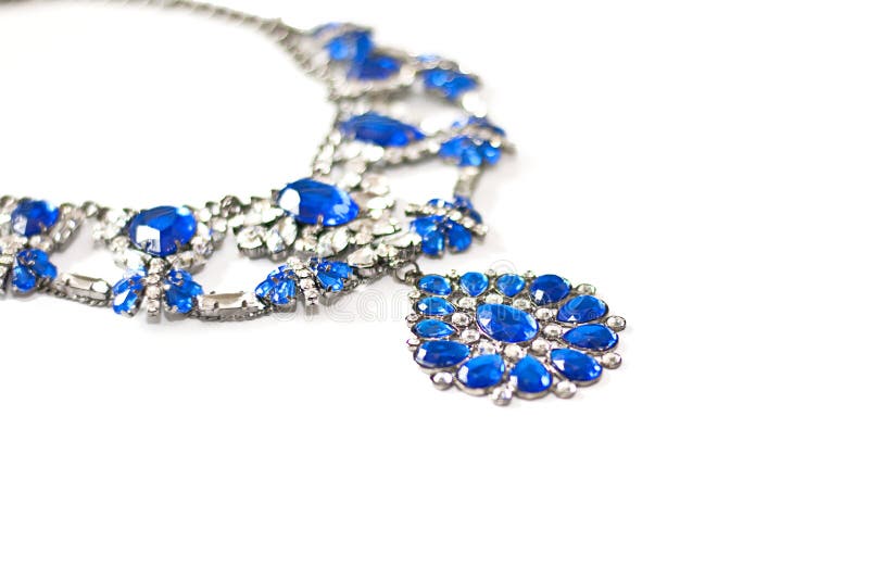 Colar azul fotos de stock Colar azul fotos de stock