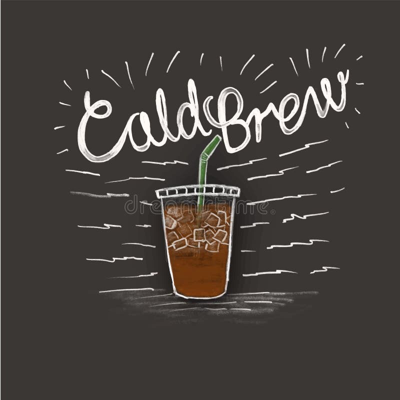 Cold brew and a cup of coffee