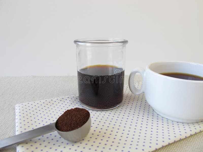 Coldbrewed Coffee with Milk Foam Stock Photo Image of concentrate