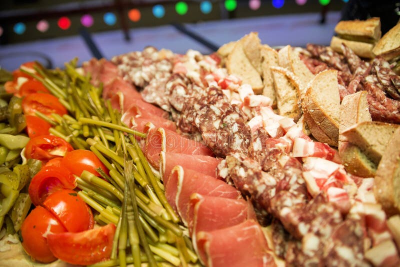 Cold Cuts at a Picnic Outside Stock Photo Image of beef, ingredient