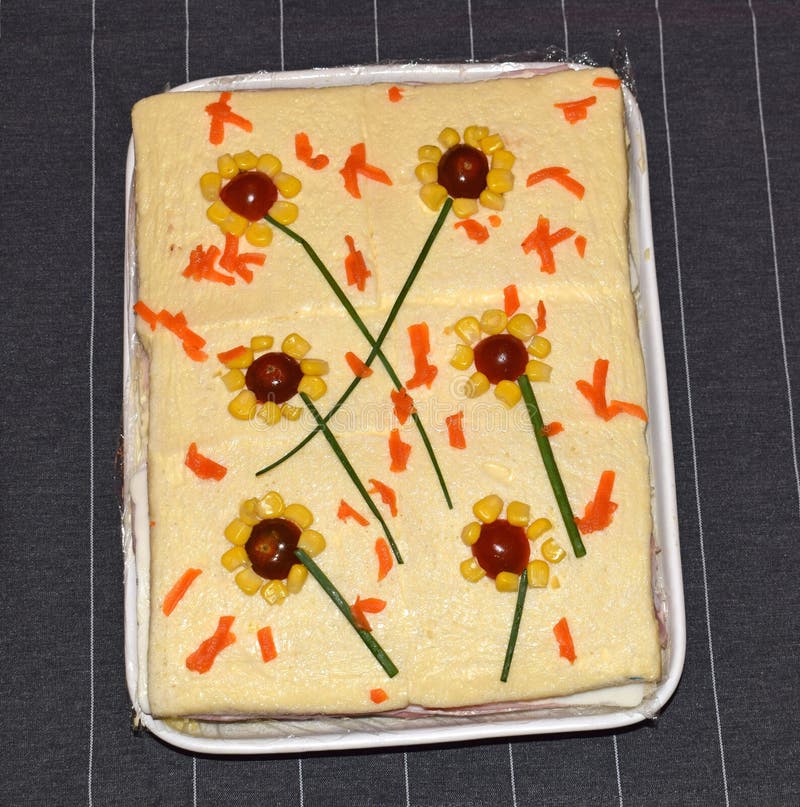 Cold dishes and starters stock image. Image of skewers 198229291