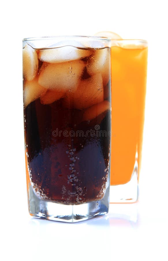 Colddrink glasses stock photo. Image of cube, refreshment 16749528