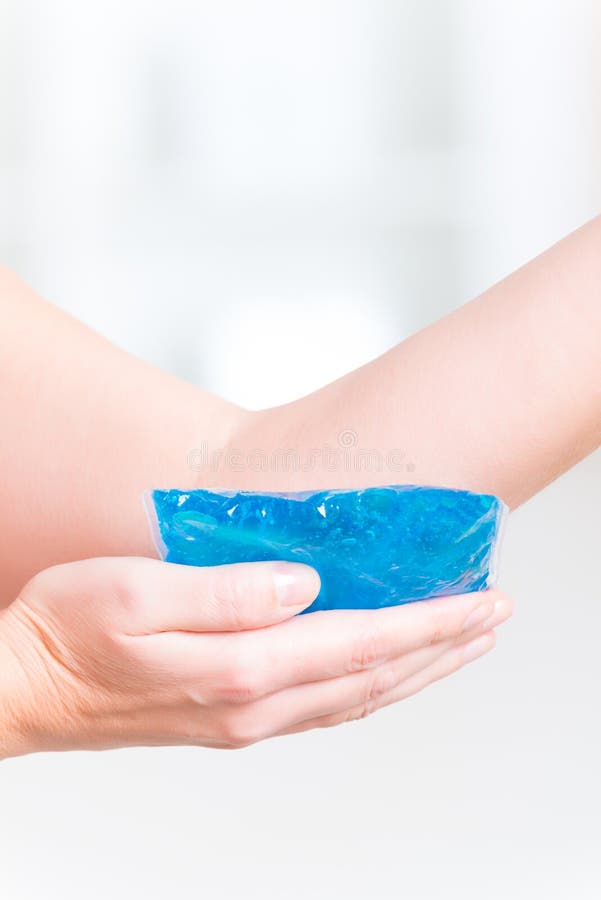 Cold Gel Compress on the Elbow Stock Image Image of cold, elbow 82008257