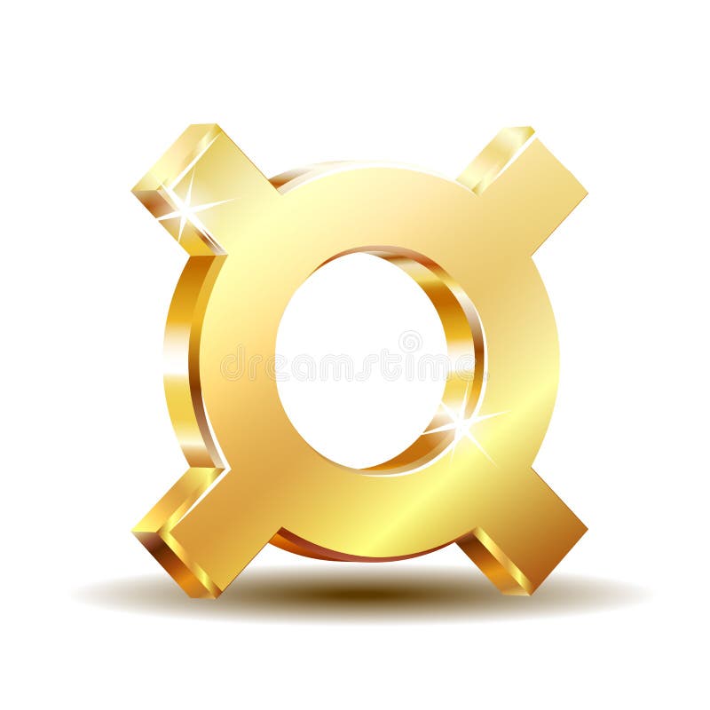 Cold Generic currency symbol isolated on white royalty free illustration