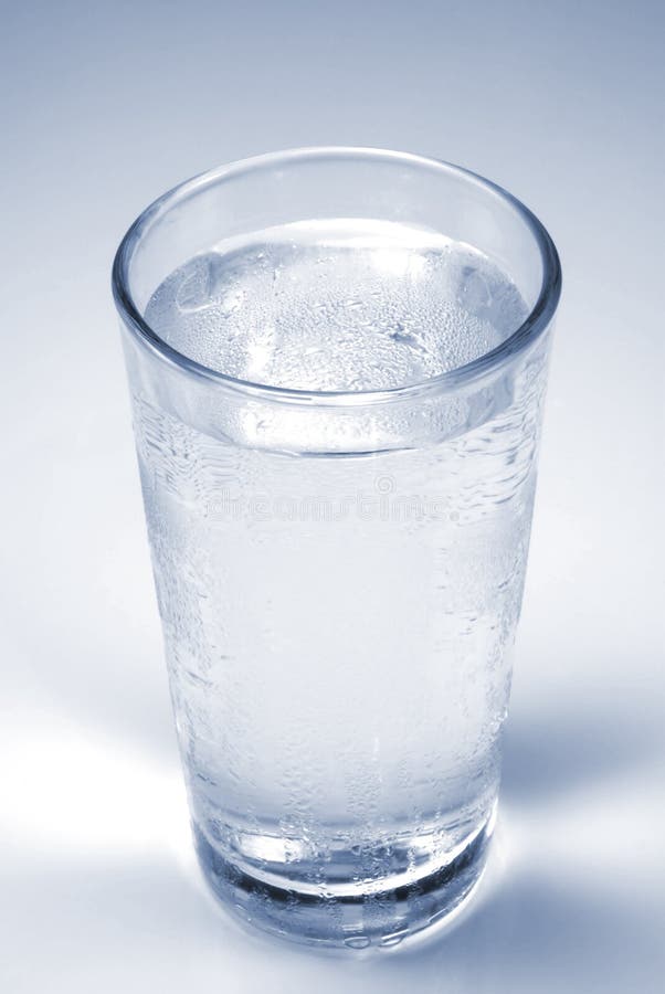 Cold glass of water stock photo. Image of transparent 