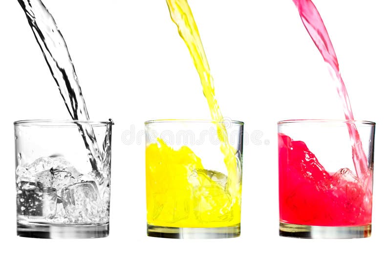 Cold juice and water stock photo. Image of yellow, chill 14700022