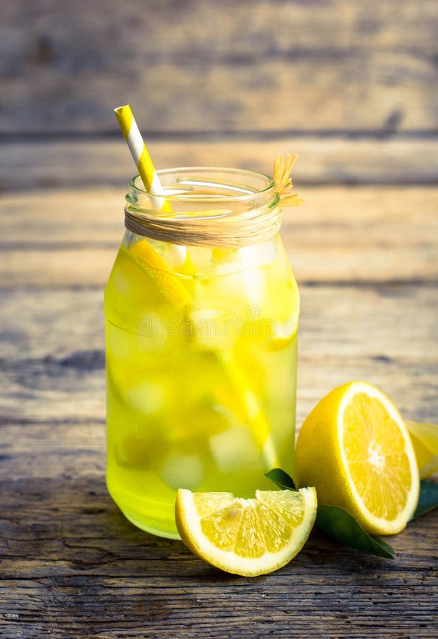 Ice cold lemonade stock image. Image of garden, freshness 38483609