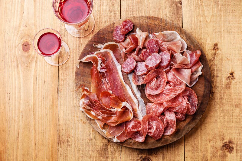 Cold meat plate stock image. Image of ingredient, snack 43593345
