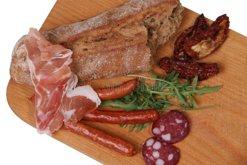 Cold meat snacks stock photo. Image of plant, cold, laurel 108263238