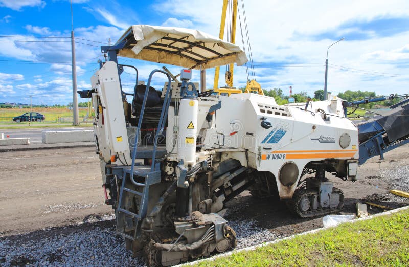 Cold milling machine Wirtgen W1000F stock image Cold milling machine Wirtgen W1000F stock image