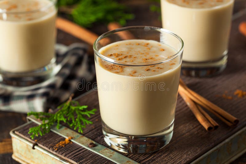 Cold Refreshing Eggnog Drink Stock Photo Image of alcohol, cream
