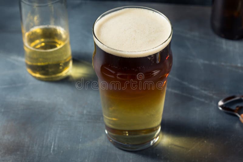 Beer Can Pint Glass with Snake Bite Logo - Set of Two