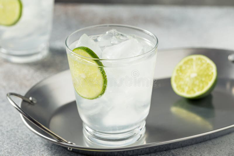Cold Refreshing Sparkling LIme Water Stock Photo Image of liquid