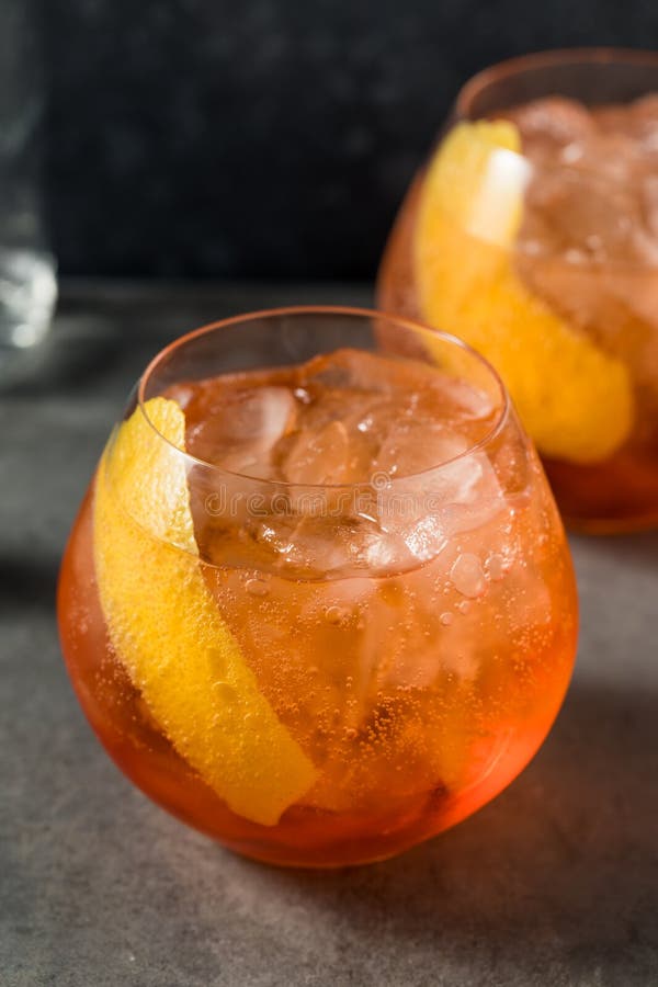 Cold Refreshing Tequila Spritz Cocktail Stock Image Image of