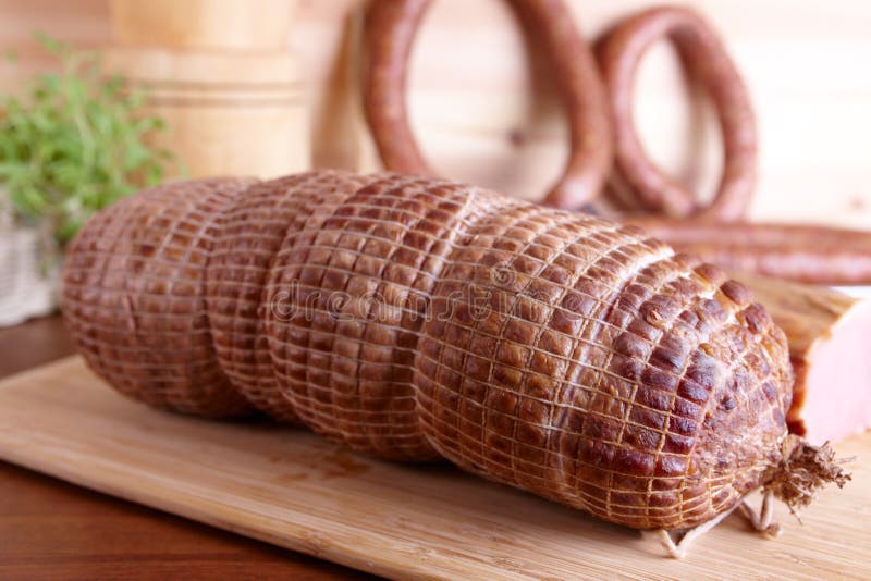 Cold smoked meat stock photo. Image of cold, slow, pieces 18160936