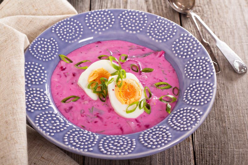 Cold Soup with Beetroot and Kefir Stock Photo Image of dish, beetroot