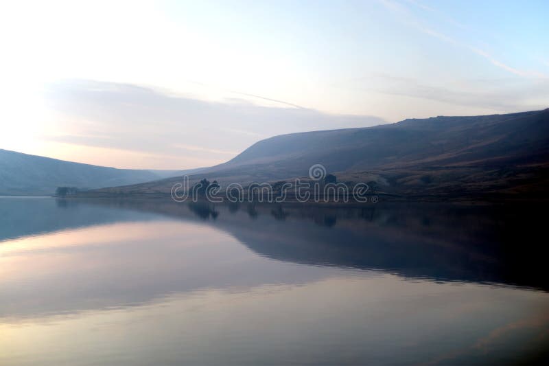 Cold winter day in the British Countryside stock image