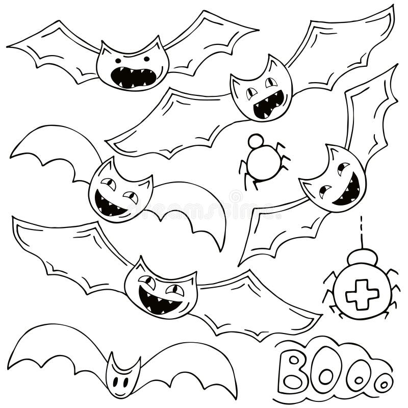 Design De Halloween. Estilo De Desenho Animado Dos Elementos Halloween  Ilustração do Vetor - Ilustração de truque, jogo: 228966944