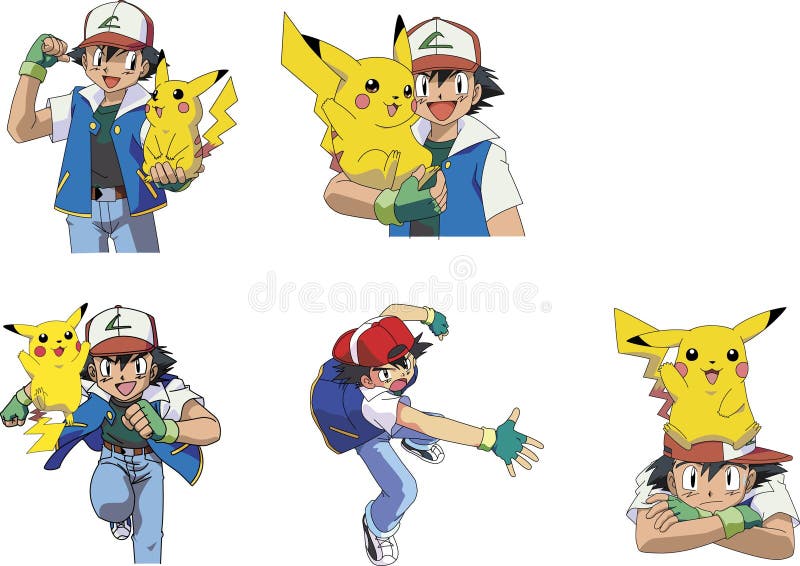 Redesenhar O Novo Desenho Pokemon Pikachu Conjunto De Coloração Foto de  Stock Editorial - Ilustração de mascote, projetos: 163978908