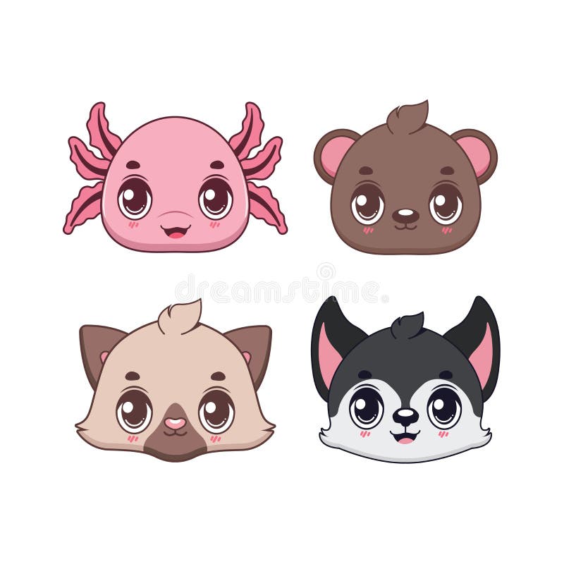 Colección De Adorables Iconos De Animales De Dibujos Animados Stock de ilustración - Ilustración de divertido, vector: 230458854 Colección De Adorables Iconos De Animales De Dibujos Animados Stock de ilustración - Ilustración de divertido, vector: 230458854