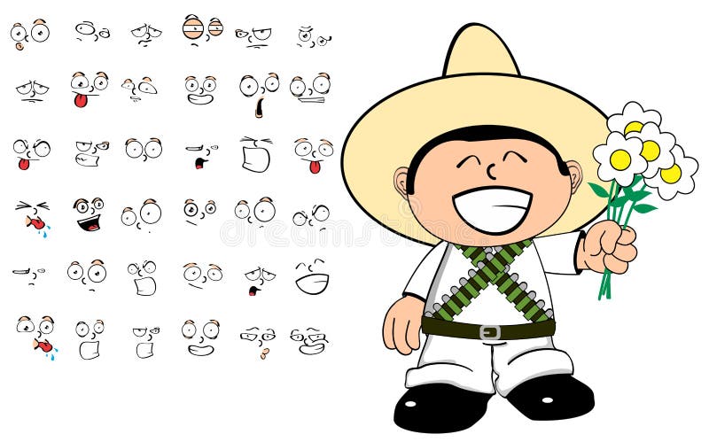 Colección De Expresiones De Dibujos Animados Infantiles En México Pequeño Ilustración del Vector - Ilustración de revolucionario, feliz: 189695375 Colección De Expresiones De Dibujos Animados Infantiles En México Pequeño Ilustración del Vector - Ilustración de revolucionario, feliz: 189695375