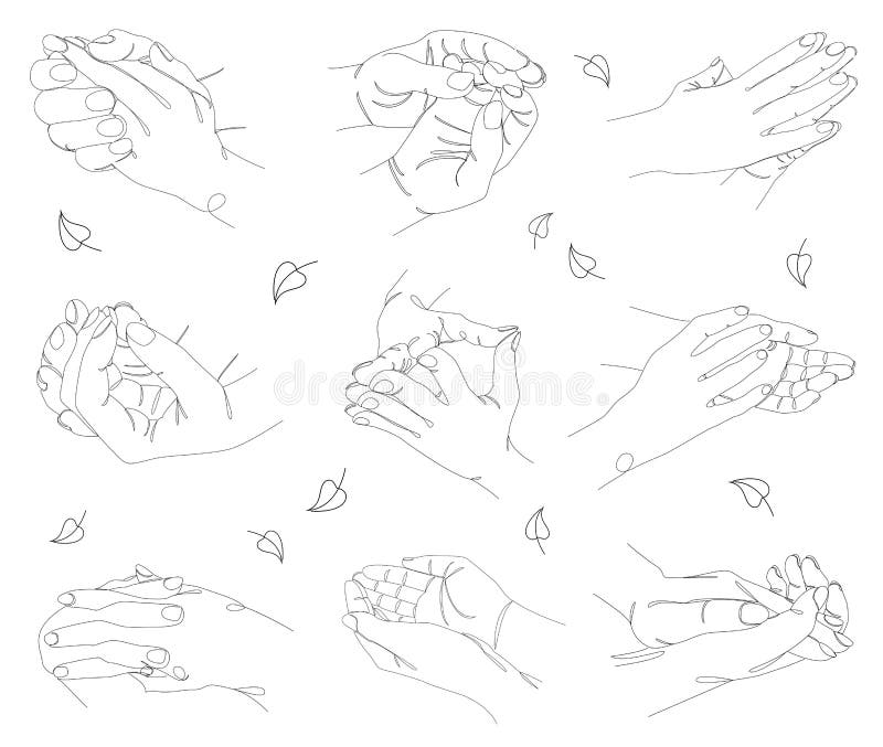 Colección De Siluetas De Manos Humanas. Conceptos De Aplausos En Un Estilo Moderno De Una Línea Con Hojas De Planta. Esbozos De Lí Ilustración del Vector - Ilustración de cepillo, junta: 226732603 Colección De Siluetas De Manos Humanas. Conceptos De Aplausos En Un Estilo Moderno De Una Línea Con Hojas De Planta. Esbozos De Lí Ilustración del Vector - Ilustración de cepillo, junta: 226732603