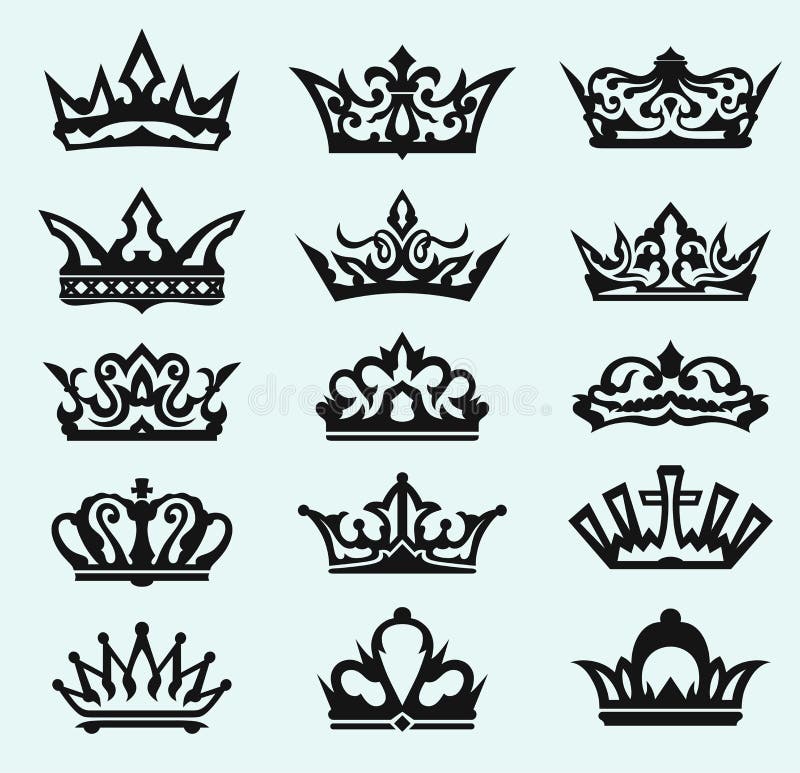 Colección de la corona stock de ilustración Colección de la corona stock de ilustración