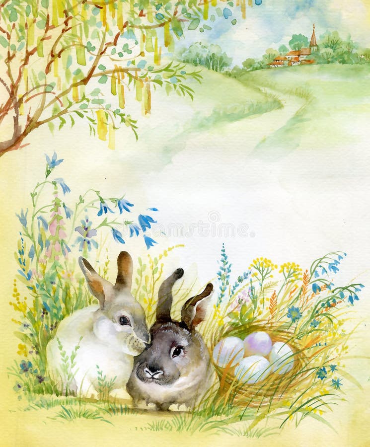 Colección de la fauna de la acuarela: Conejo Colección de la fauna de la acuarela: Conejo