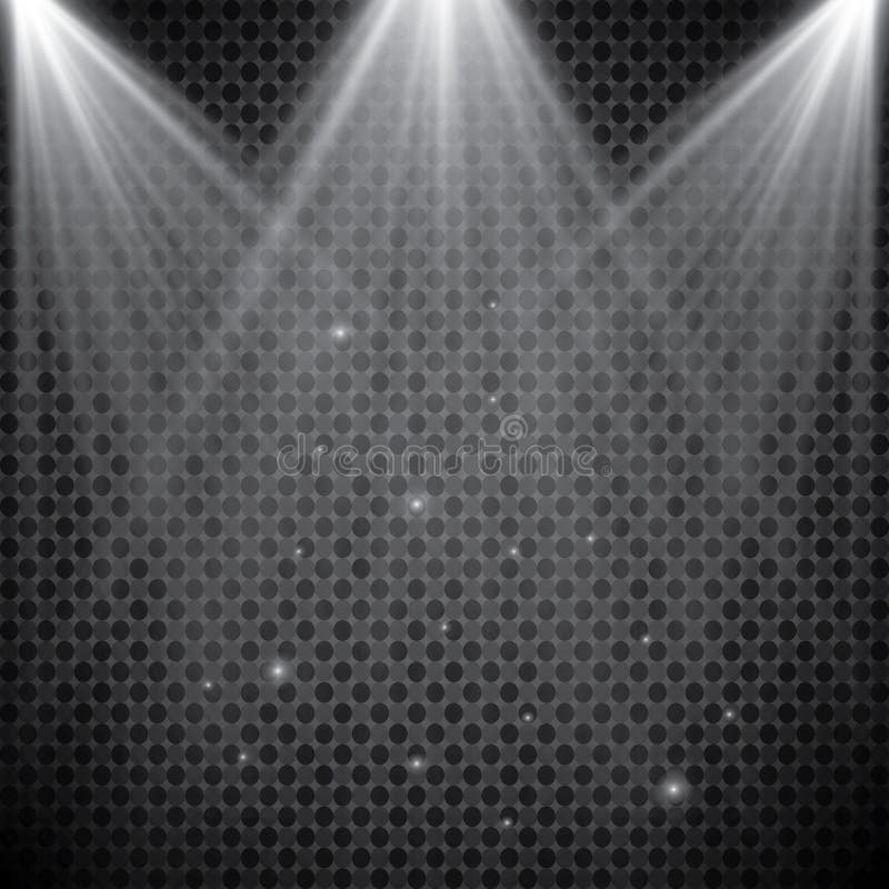 Colección de la iluminación de la escena, efectos transparentes Iluminación brillante con los proyectores ilustración del vector Colección de la iluminación de la escena, efectos transparentes Iluminación brillante con los proyectores ilustración del vector