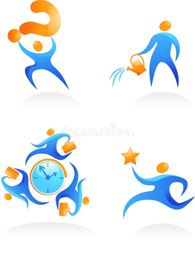 Colección de las insignias abstractas de la gente - 12 libre illustration Colección de las insignias abstractas de la gente - 12 libre illustration