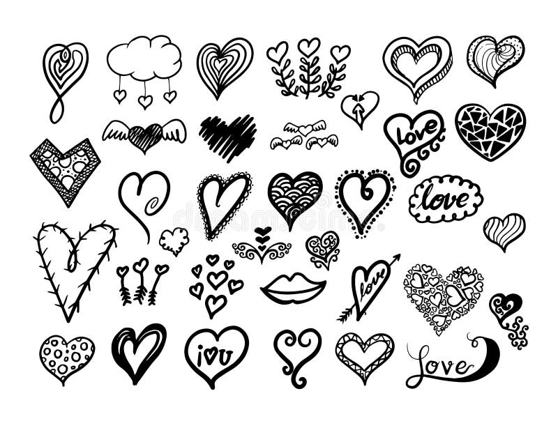 Colección de los corazones libre illustration Colección de los corazones libre illustration