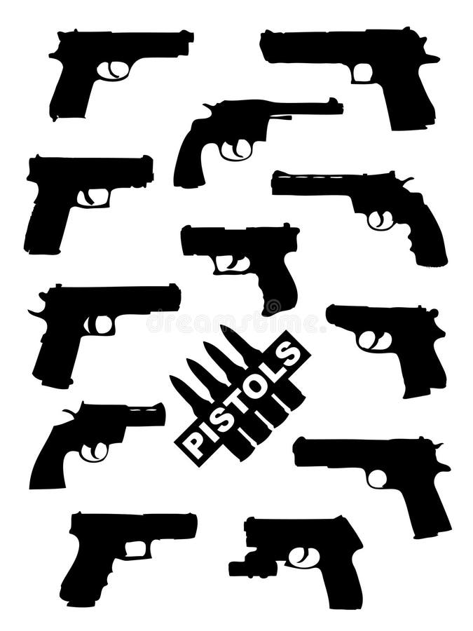 Colección del arma, pistolas libre illustration Colección del arma, pistolas libre illustration