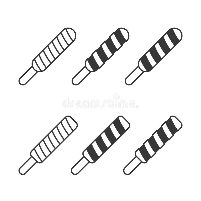 Colección del helado de los polos de la torsión stock de ilustración Colección del helado de los polos de la torsión stock de ilustración