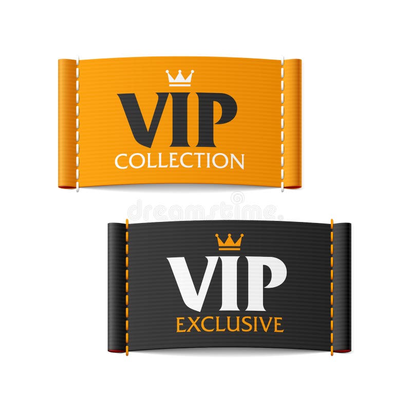 Colección del VIP y etiquetas de la exclusiva del VIP libre illustration Colección del VIP y etiquetas de la exclusiva del VIP libre illustration