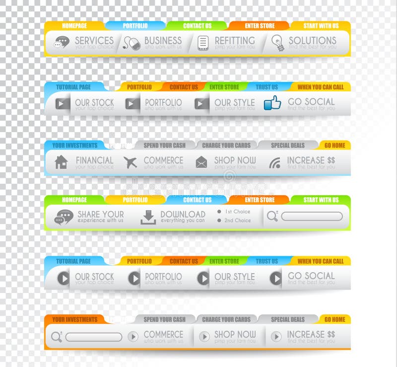 Colectarea elementelor web în diverse formate stock photography