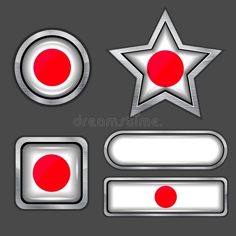 Colectarea pictogramelor pavilionului japonez royalty free illustration
