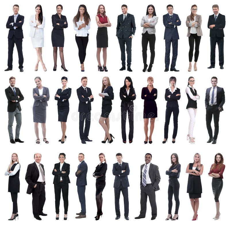 Colection of Full Length People Stock Photo - Image of isolated ...