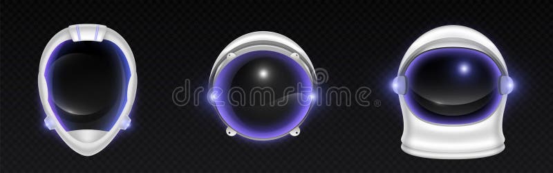 Colecție de căști pentru astronauți 3d royalty free illustration