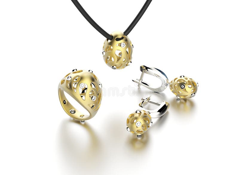 Coleção com anel e brinco com diamante Backgrou da joia ilustração do vetor Coleção com anel e brinco com diamante Backgrou da joia ilustração do vetor