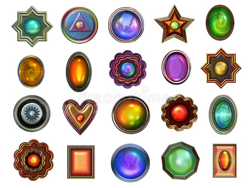 Coleção das gemas ilustração stock Coleção das gemas ilustração stock