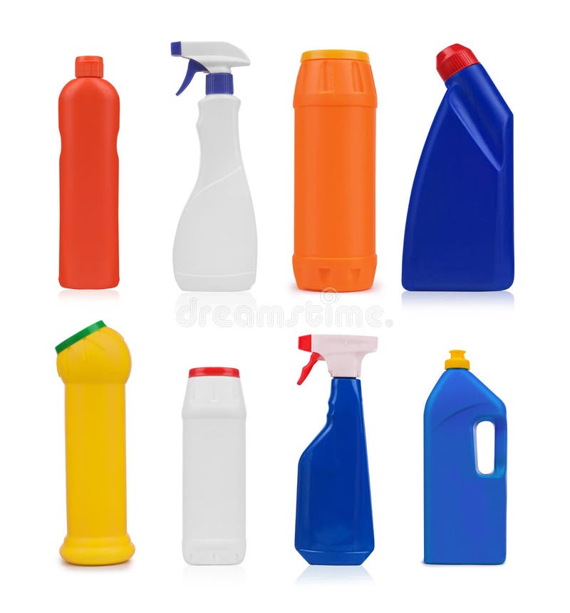 Coleção de várias garrafas sanitárias da higiene imagem de stock Coleção de várias garrafas sanitárias da higiene imagem de stock