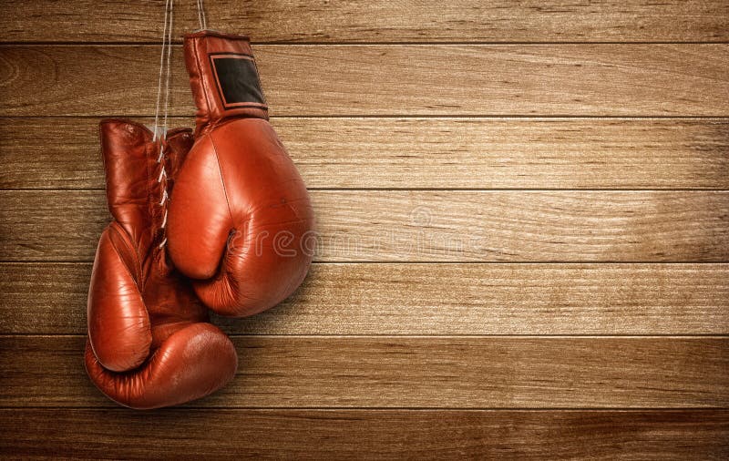  Colgante de los guantes de boxeo fotografía de archivo libre de regalías