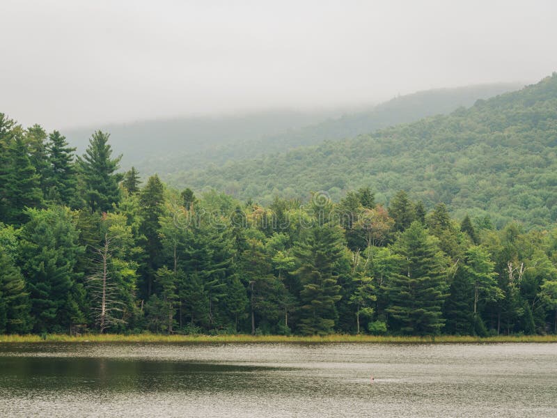 Colgate Lake, in the Catskill Mountains, New York Stock Photo Image