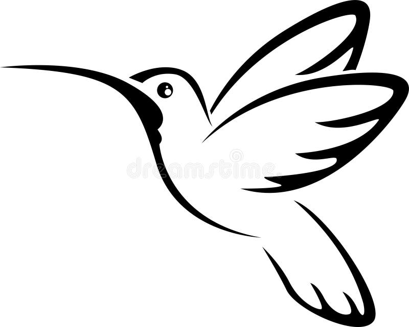 Colibri da tatuagem para você projeto ilustração do vetor Colibri da tatuagem para você projeto ilustração do vetor
