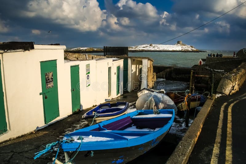 Coliemore Harbour and Dalkey island. Dublin. Ireland