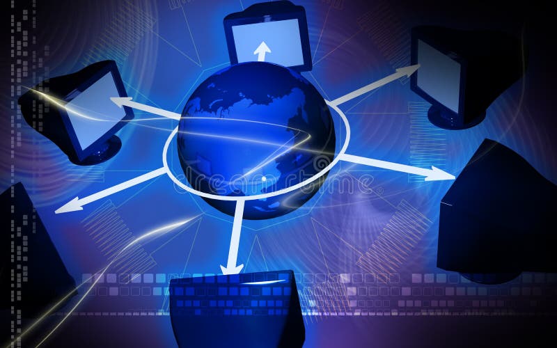 Networking ilustração do vetor